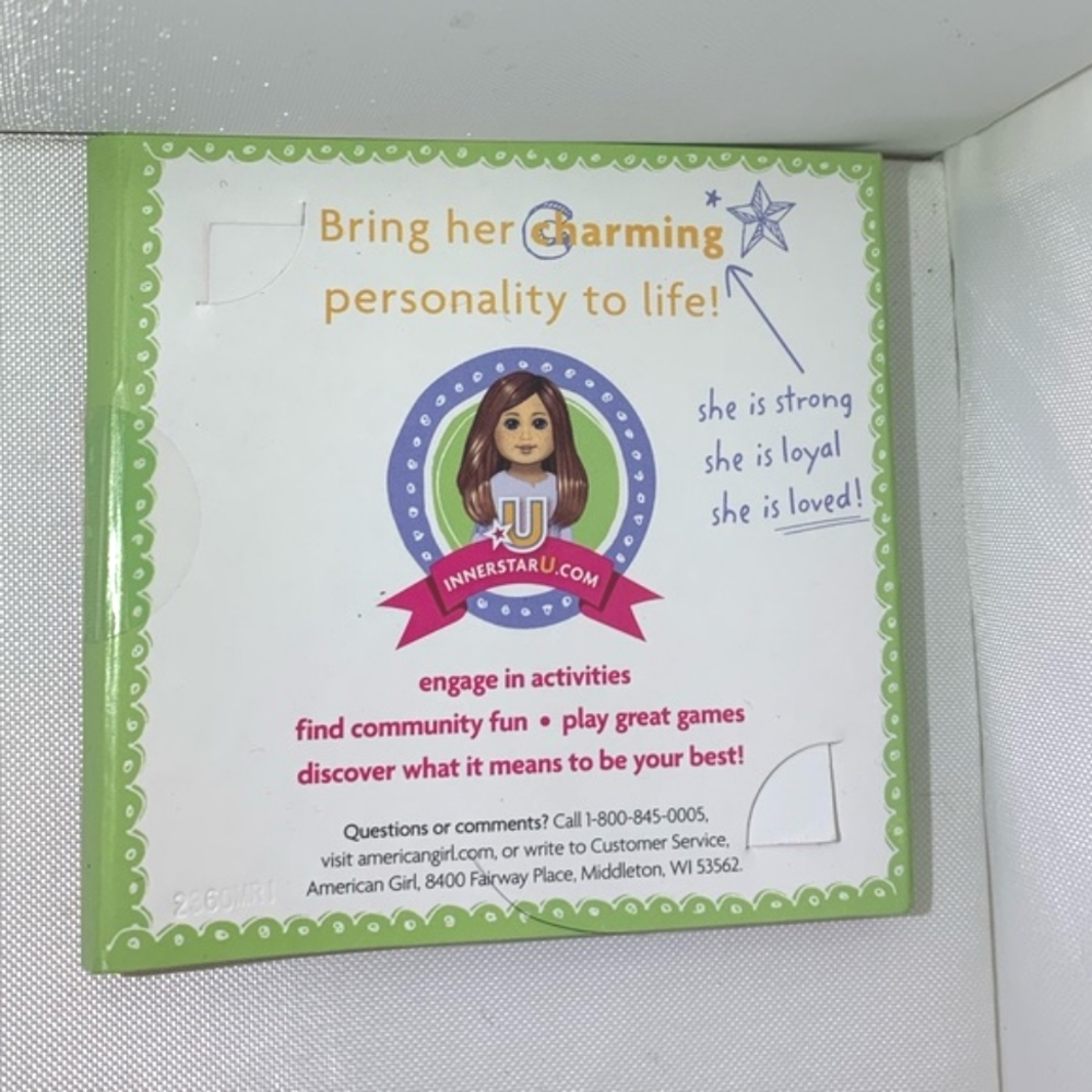 American Girl Doll Charming Square Confidant Charm